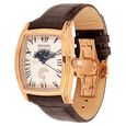 Titan Quartz Analog Moonphase White Dial Leather Strap Watch for Men - image number 1