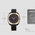 Vyb Aviator By Fastrack Quartz Analog Black Dial Two Toned Stainless Steel Strap Watch For Guys - image number 3
