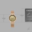 Fastrack Stunners Quartz Analog Green Dial Rose Gold Stainless Steel Strap Watch For Girls - image number 3