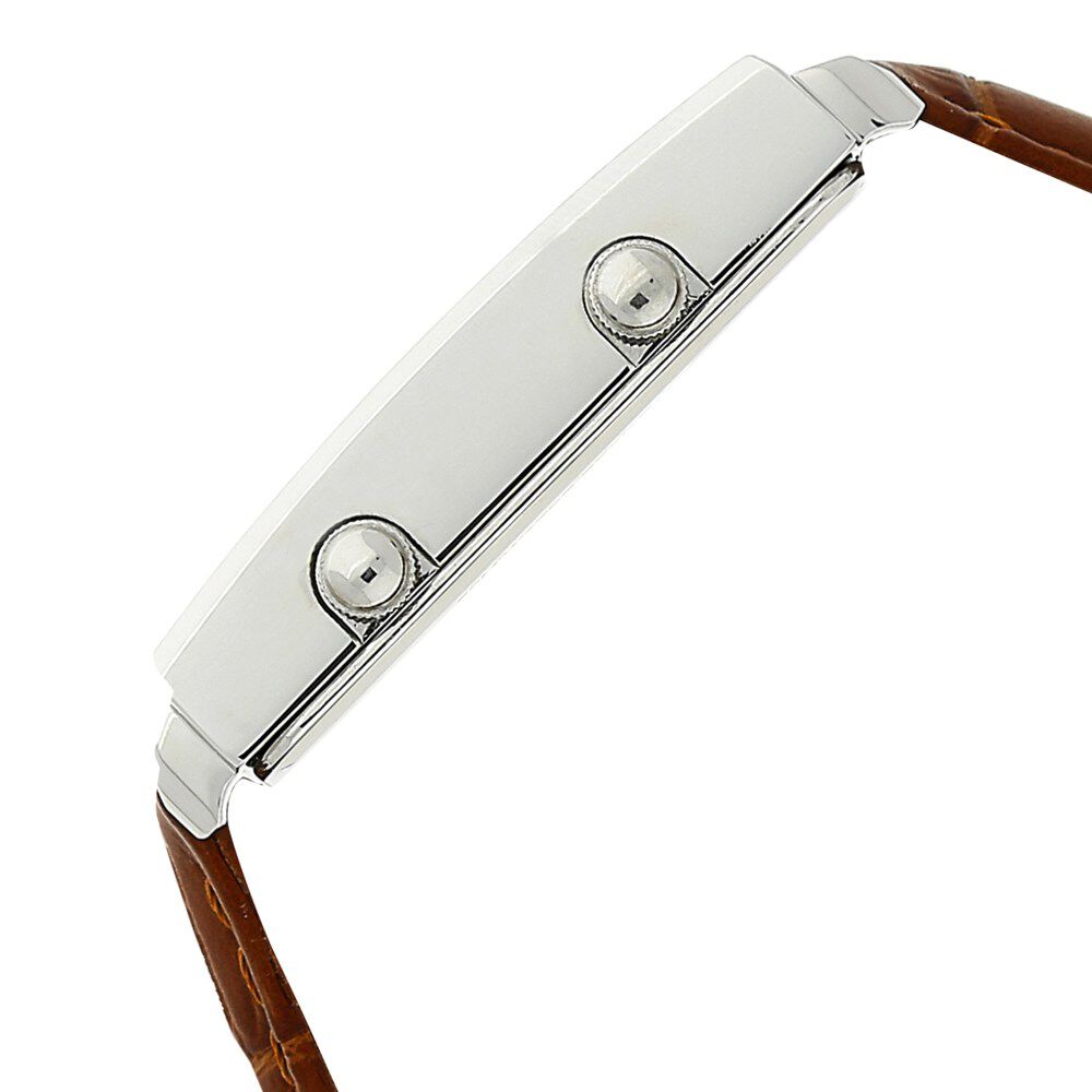 Buy Online Titan Globe Trotter Silver Dial Dual Time Leather Strap watch for Men nk1708sl01 Titan