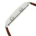 Titan Globe Trotter Silver Dial Dual Time Leather Strap watch for Men - image number 2