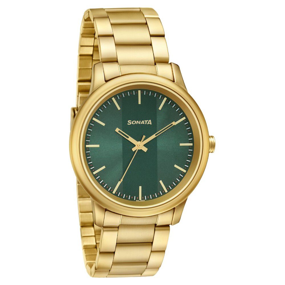 Buy Online Sonata Quartz Analog Stainless Steel Strap Watch for