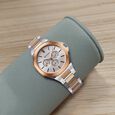 Titan Classic Slim Multifunction Multifunction Silver Dial Carnation Gold Stainless Steel Strap Watch For Men