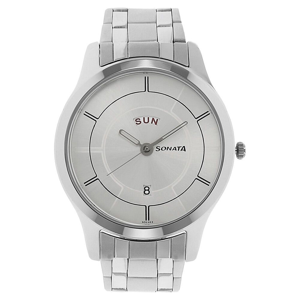 Sonata watch new arrivals 77063sab price