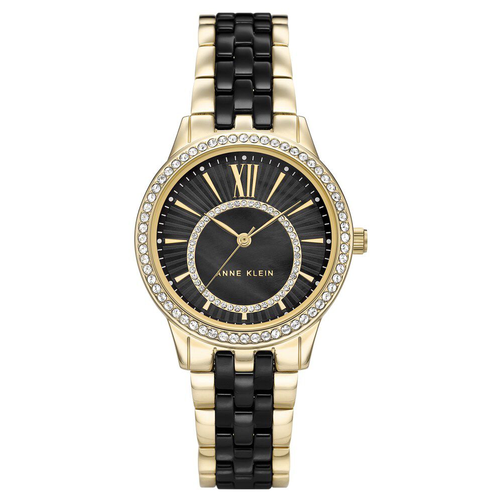 Anne Klein Quartz Analog Black Dial Ceramic Strap Watch For Women-image-28