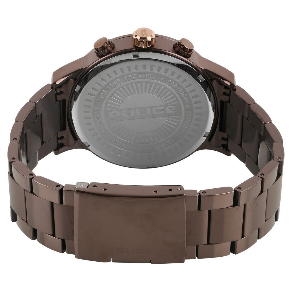 Buy Online Police Quartz Chronograph Black Dial Metal Strap Watch for Men ncpl15000jsbn02m Titan