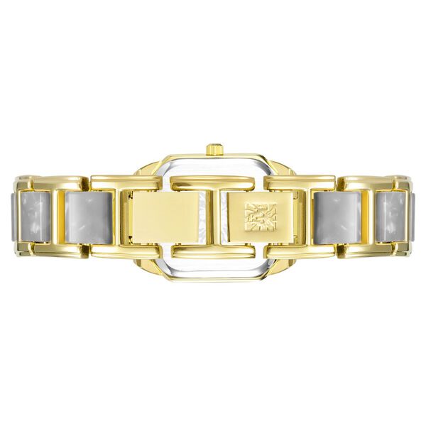 Anne Klein Quartz Analog Grey Dial Golden Plastic Strap Watch For Women - image number 2