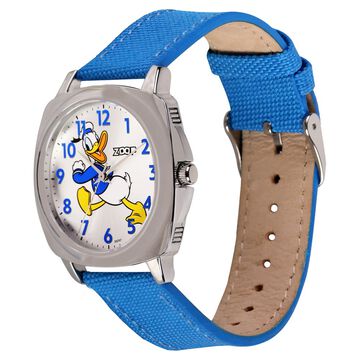 Zoop Disney Donald Duck Analog Watch with Silver Dial & Blue Strap for Boys Kids, from House of Titan
