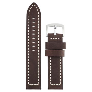 22 mm Brown Genuine Leather Straps for Men