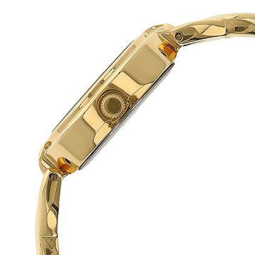 Sonata Quartz Analog Champagne Dial Metal Strap Watch for Women