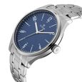Titan Men's Minimalist Zen Watch: Sleek Metal Strap with Contrast Hands - image number 1