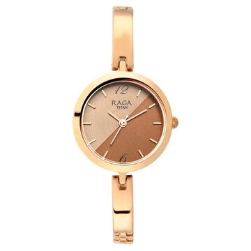 Titan Raga Viva Bicolour Dial Women Watch With Metal Strap