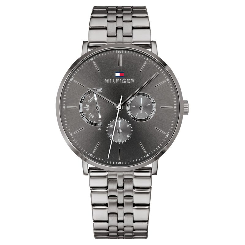 Tommy Hilfiger Quartz Analog Grey Dial Stainless Steel Strap Watch for Men