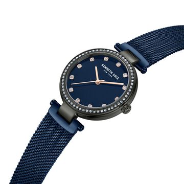 Kenneth Cole Quartz Analog Blue Dial Stainless Steel Strap Watch For Women