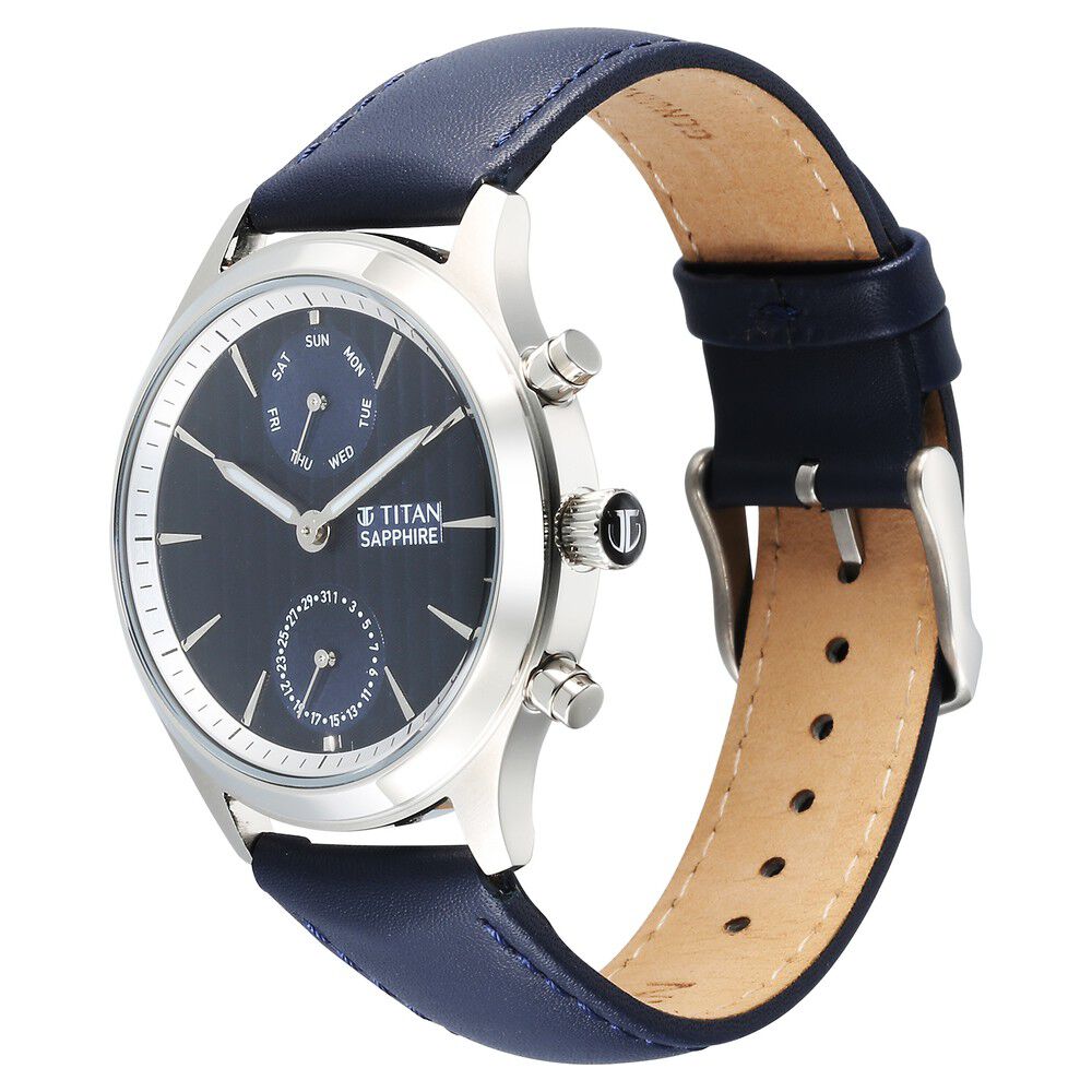 Buy Online Titan Sapphire Multifunction Quartz Analog with Day and