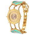 Titan Raga X Masaba Golden Dial Women Watch With Metal Strap - image number 2