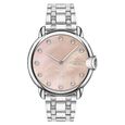 Coach Quartz Analog Pink Round Dial Silver Stainless Steel Strap Watch For Women - image number 0
