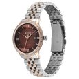 Titan Purple Prestige Quartz Analog with Date Brown Dial Brown Stainless Steel Strap Watch For Women - image number 2