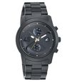 Fastrack Go Skate Quartz Multifunction Black Dial Leather Strap Watch for Guys