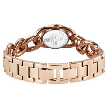 Vyb Diva By Fastrack Quartz Analog Rose Gold Dial Rose Gold Metal Strap Watch For Girls