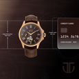 Titan Automatic Atrium Offset Seconds Open Heart Automatic - image number 3