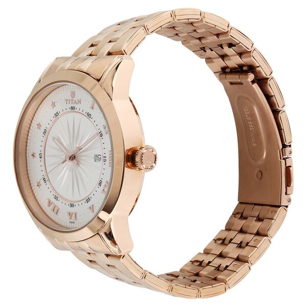 Titan Regalia Sovereign Quartz Analog with Date Silver Dial Stainless Steel Strap Watch for Men - image number 1