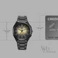 Vyb Quest By Fastrack Quartz Analog Beige Dial Black Stainless Steel Strap Watch For Guys - image number 3