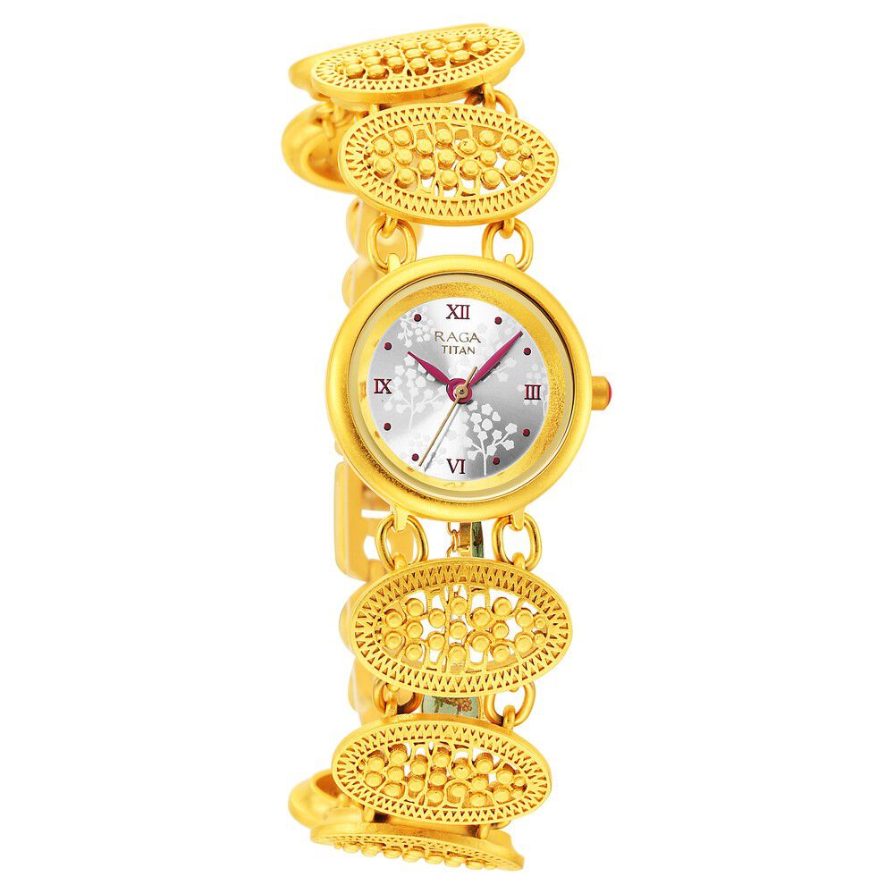 Buy Online Titan Raga X Masaba Silver Dial Analog Steel and Metal