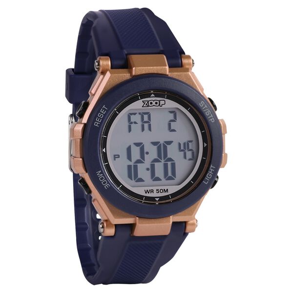 Zoop Digital Watch with Rose Gold Case, Digital Dial & Blue Strap for Boys Kids, from House of Titan - image number 2