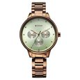 Titan Razzle Dazzle Quartz Analog with Day and Date Green Dial Brown Stainless Steel Strap Watch For Women - image number 0