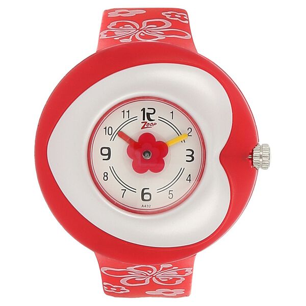 Zoop Analog Watch with Silver Dial & Multicoloured Strap for Girls Kids, from House of Titan - image number 0