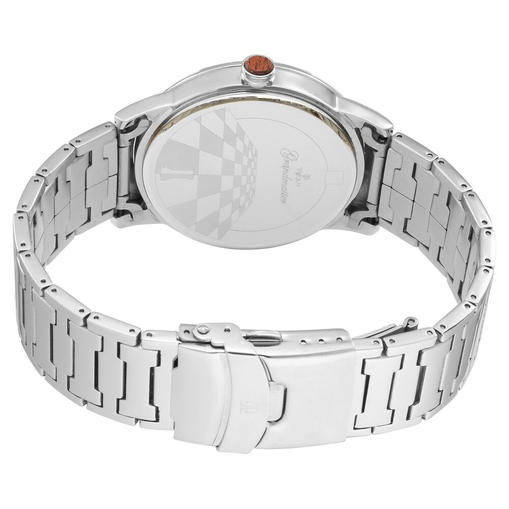 Buy Online Titan Quartz Analog Silver Dial Metal Strap Watch for Men 1792sm01 Titan