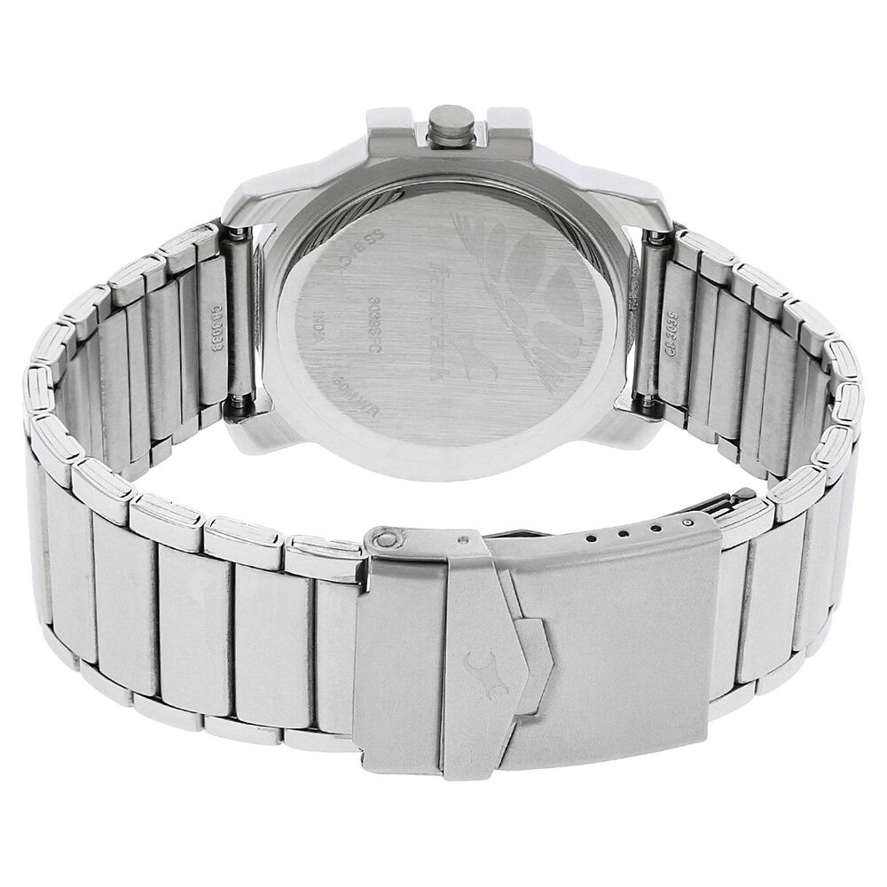 Buy Online Fastrack Quartz Analog Black Dial Stainless Steel Strap Watch for Guys ns3039sm02 Titan