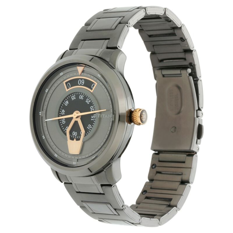 Titan Maritime Anthracite Dial Analog Stainless Steel Strap watch for Men - image number 2