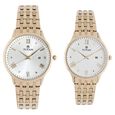 Titan Bandhan Rose Gold Dial Analog with Date Stainless Steel Strap watch for Couple - image number 0