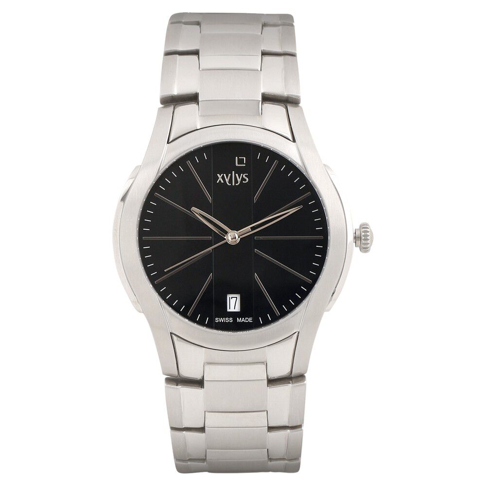 Buy Online Xylys Swiss Analog with Date Silver Stainless Steel
