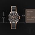 Titan Quartz Multifunction Black Dial Stainless Steel & Ceramic Strap Watch for Men - image number 2