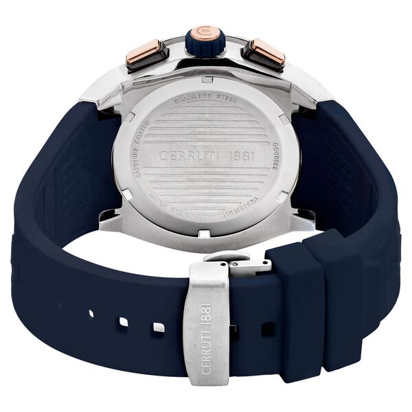 Cerruti 1881 Grey Dial Silicone Strap Watch for Men - image number 5