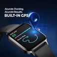 Titan Traveller with 4.52 cm AMOLED Display, BT Calling, India's First FitVerse Smartwatch with Blue Leather Strap - image number 3