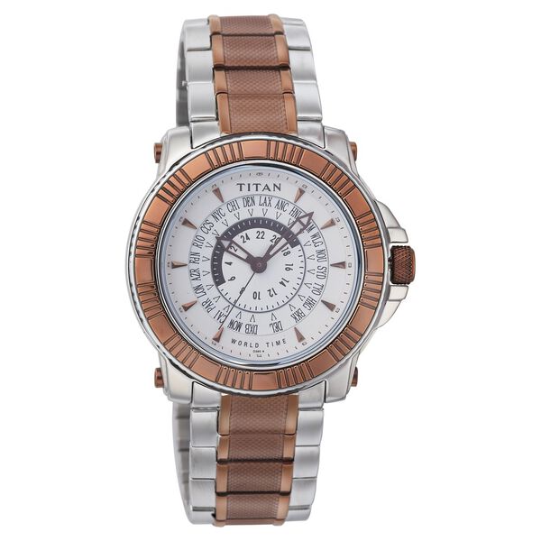Titan Quartz Analog White Dial Watch for Men - image number 0