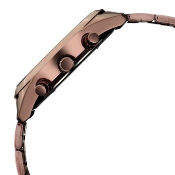 Sonata Multifunction Brown Dial Brown Metal Strap Watch For Men