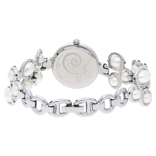 Titan Raga Mother of Pearl Dial Women Watch With Metal Strap - image number 3