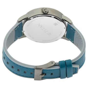 Titan Athleisure Grey Dial Quartz Multifunction Leather Strap watch for Men