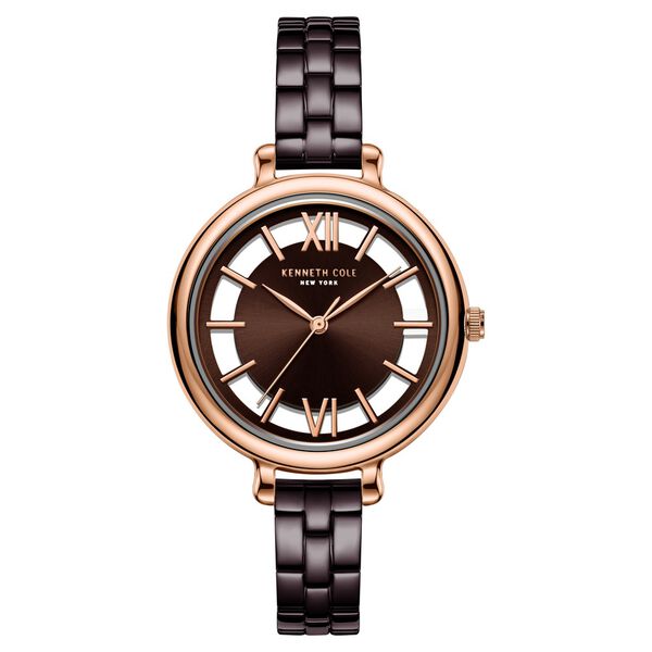 Kenneth Cole Quartz Analog Brown Dial Watch for Women - image number 0