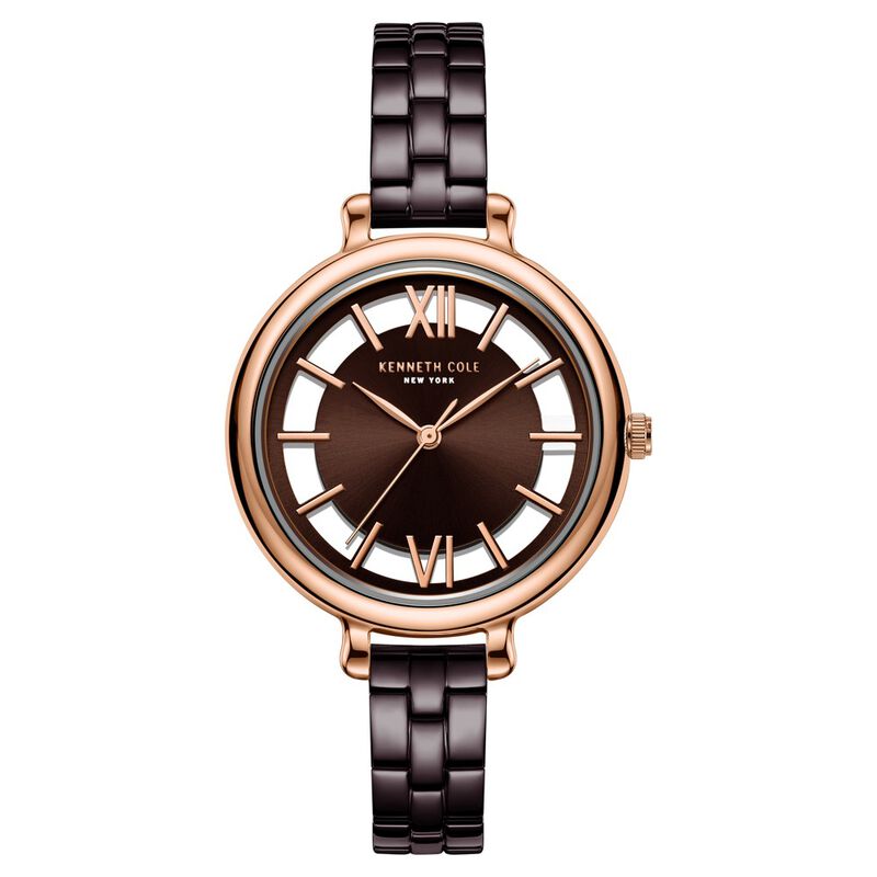 Kenneth Cole Quartz Analog Brown Dial Watch for Women