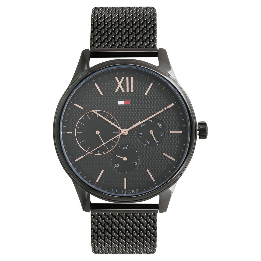 Tommy hilfiger watch best sale men black