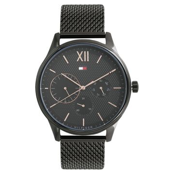 Tommy Hilfiger Quartz Multifunction Black Dial Metal Strap Watch for Men
