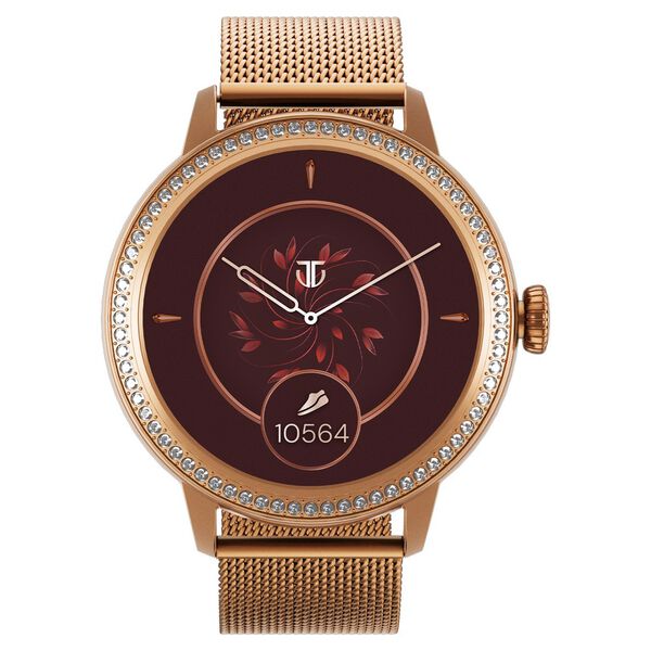 Titan Valerie Premium Smartwatch with All 316L SS construction, Skin Temp. Sensor, Women’s Health, SingleSync BT Calling - image number 0