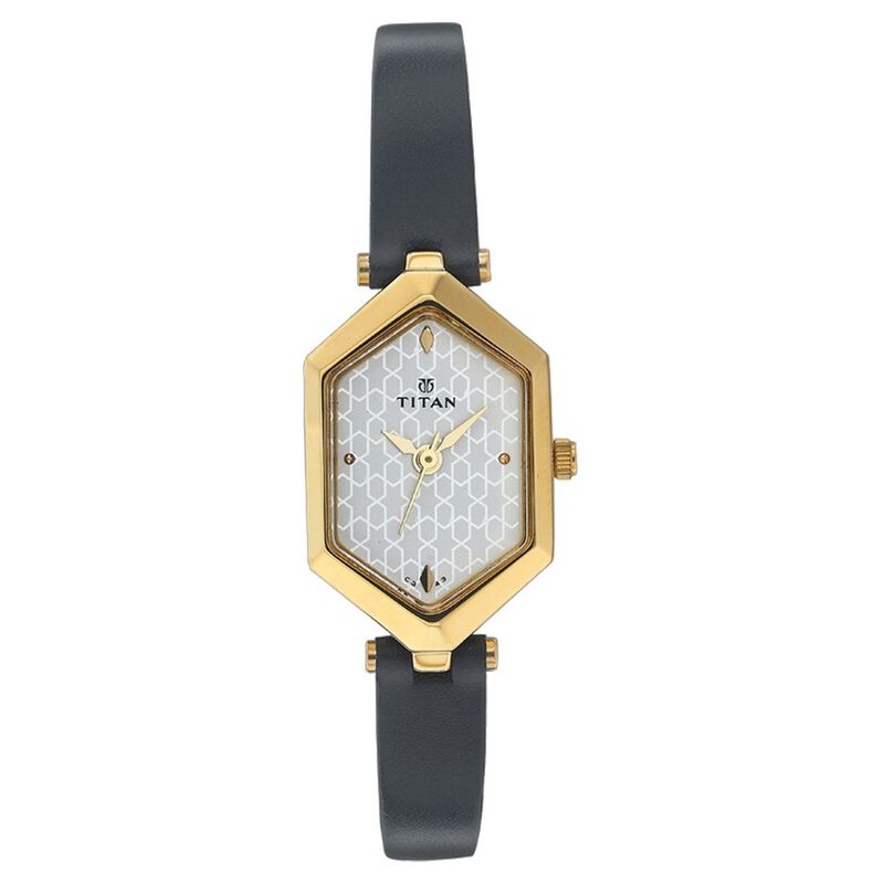 Titan Quartz Analog Silver Dial Watch for Women