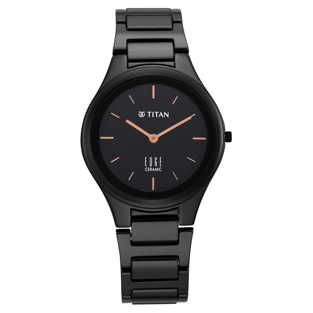 Titan ceramic blue watch hotsell